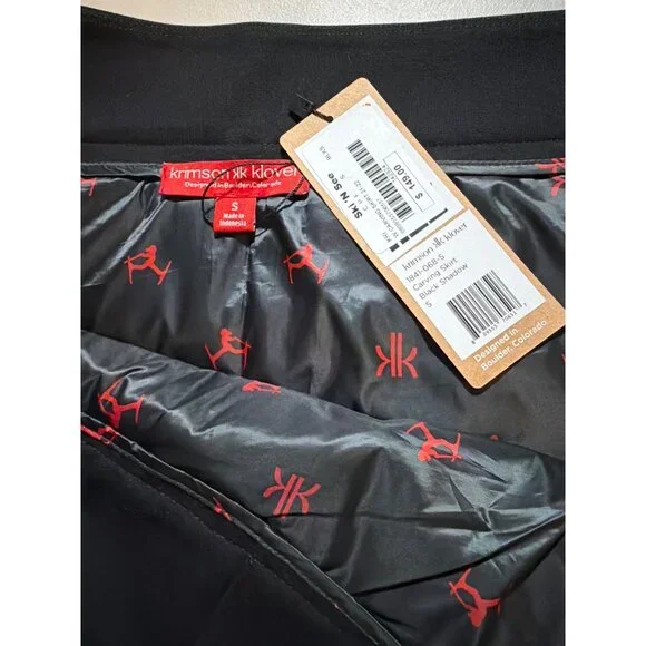 NWT Krimson Klover Carving Skirt W’s Small Black Insulated Ski Apres Nordic $149 - Picture 5 of 13